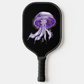 Paarse Luminescent Jellyfish Pickleball Paddle (Achterkant)