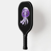 Paarse Luminescent Jellyfish Pickleball Paddle (Links)