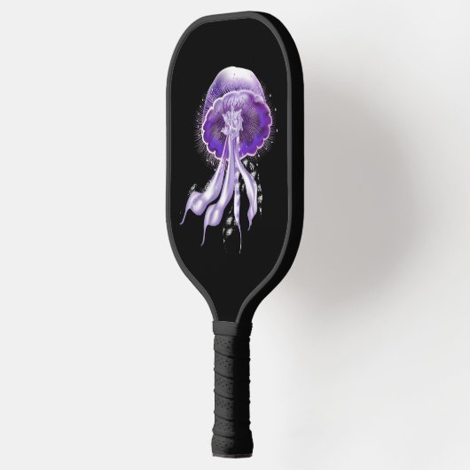 Paarse Luminescent Jellyfish Pickleball Paddle (Links)