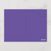 Paarse Luna MaanKind Maan Motten Briefkaart (Achterkant)