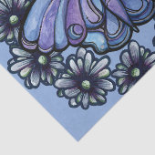 Paarse Luna Mot Maan Kind Maan Motten Tissuepapier (Detail)