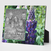 Paarse lupine bloem Voeg je eigen foto toe Fotoplaat (Zijkant)