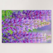 Paarse Lupine Bloemen Puzzel (Horizontaal)