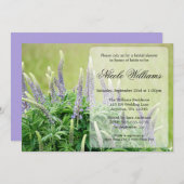 Paarse Lupine Bridal Shower Kaart (Voorkant / Achterkant)