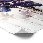 Paarse Lupine Flower Art Print Poster (Hoek)