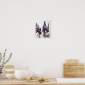 Paarse Lupine Flower Art Print Poster (Keuken)