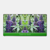 Paarse Lupine Flowers, gepersonaliseerd Bureaumat (Voorkant)
