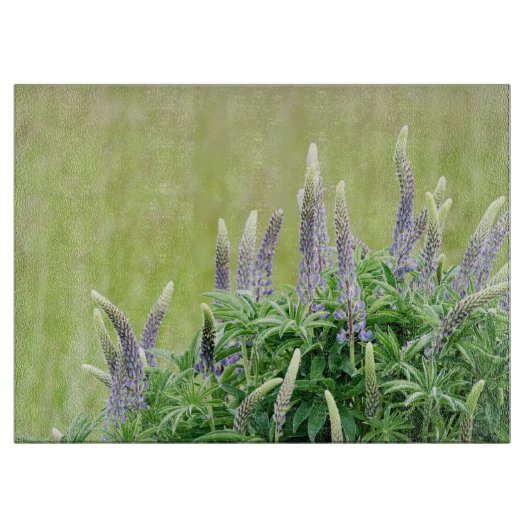 Paarse Lupine Flowers Snijplank (Voorkant)