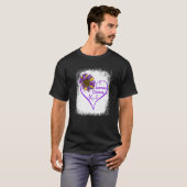 Paarse Lupus Awareness Kies Sind Heart Leopard S T-shirt (Voorkant volledig)