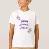 Paarse Lupus Butterfly Support Squad T-shirt (Voorkant)