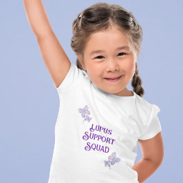 Paarse Lupus Butterfly Support Squad T-shirt