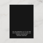 Paarse luxe marmeren agaat KETTING DISPLAY Visitekaartje (Achterkant)