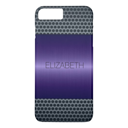 Paarse Luxe roestvrij staalmetaal kijk #2 Case-Mate iPhone Case (Achterkant)