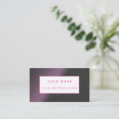 Paarse Luxury Visitekaartje (Staand voorkant)