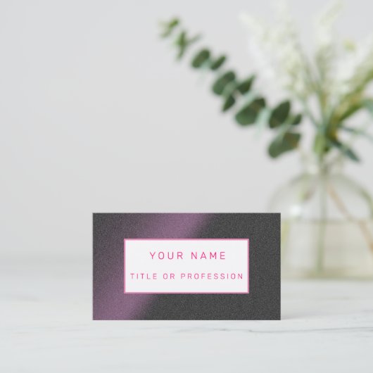 Paarse Luxury Visitekaartje (Staand voorkant)