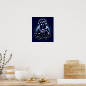 Paarse Maagd Maria Print (Keuken)
