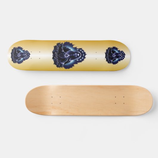 Paarse Maagd Mary Skateboard zonder maagd (Horizontaal)