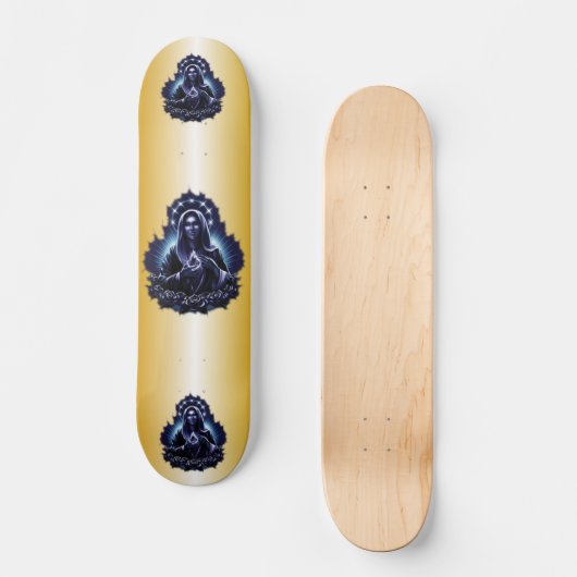 Paarse Maagd Mary Skateboard zonder maagd (Voorkant)