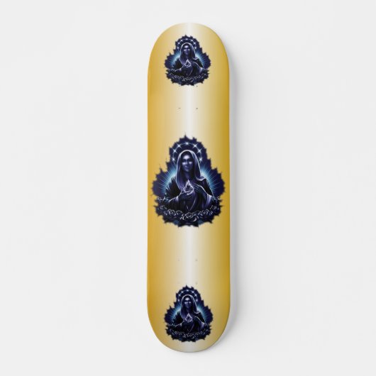 Paarse Maagd Mary Skateboard zonder maagd (Voorkant)