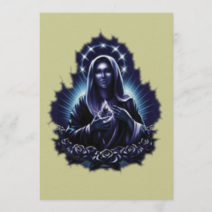 Paarse Maagd Mary Uitnodiging