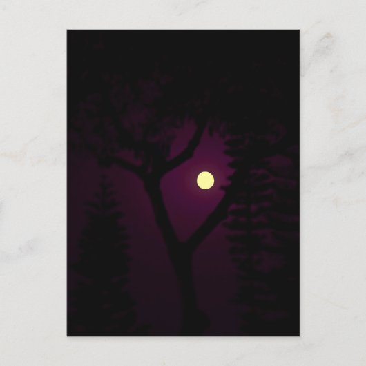Paarse maan briefkaart (Voorkant)