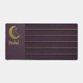 Paarse Maan Bunny Design Desk Mat (Voorkant)