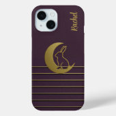 Paarse Maan Bunny Design iPhone / iPad case (Achterkant)
