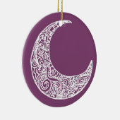 paarse maan keramisch ornament (Rechts)