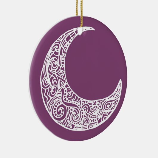paarse maan keramisch ornament (Rechts)