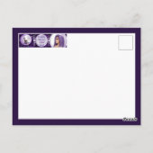 Paarse Maan Kind Ansichtkaart Briefkaart (Achterkant)