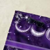 Paarse maan Kinderhanddoek Strandlaken (In situ)