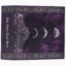 Paarse Maan Phase Wicca Spellbook of Shadows