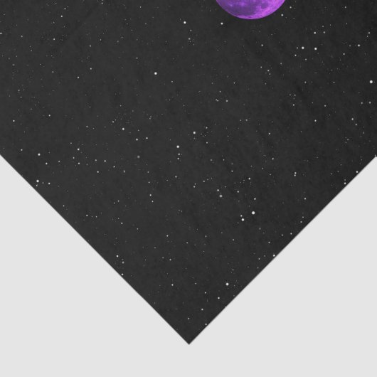 Paarse maan - Ruimtesterren - Tissuepapier (Detail)