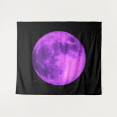 Paarse maan - Ruimtesterren - Wandkleed (Voorkant (horizontaal))