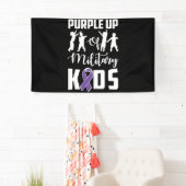 Paarse maand militaire Kinder bewustwording van ki Spandoek (Insitu)