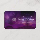 Paarse-maanhemel Spiritueel Visitekaartje (Voorkant)