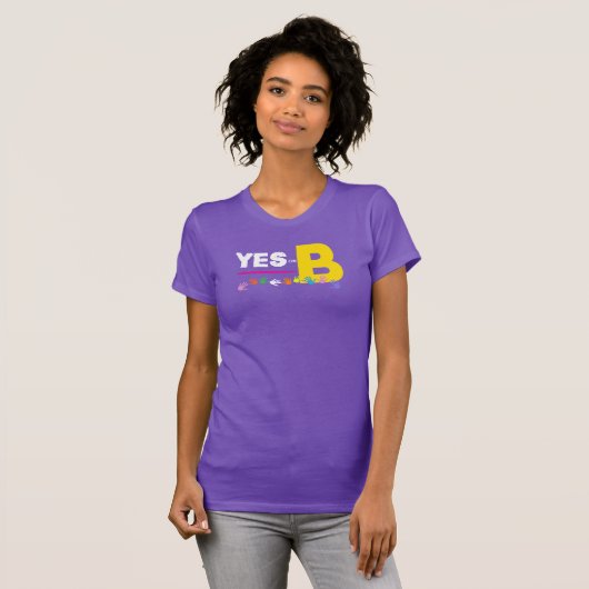 Paarse Maatregel B T-shirt (Voorkant volledig)