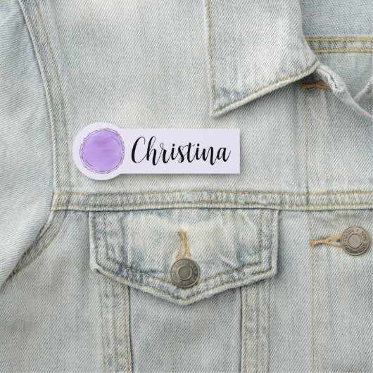 Paarse Macaron Macaroon Franse banketbakkerij Naamplaatje (In situ)