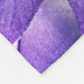 Paarse macrofoto's van stroomafnemers fleece deken (Hoek)