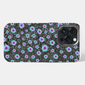 Paarse Madelief iPhone Hoesje (Achterkant horizontaal)