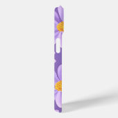 paarse madeliefje bloemen gepersonaliseerd monogra Case-Mate iPhone case (Achterkant / Rechts)