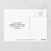 Paarse Madeliefjes Abstracte Bloemen Bedankkaart Briefkaart (Achterkant)