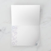 Paarse Madeliefjes Dankkaart Bedankkaart (Binnen)