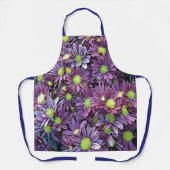 Paarse Madeliefjes Schort - Dames Bloemengave voor (Voorkant)