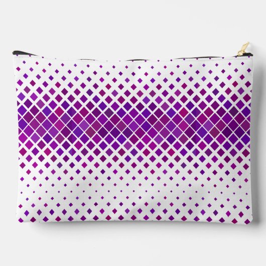 Paarse magenta diamanten ontwerp accessoire tas (Achterkant)