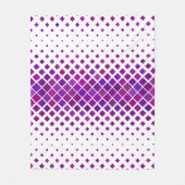 Paarse magenta diamanten ontwerp fleece deken (Voorkant)