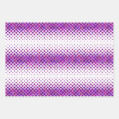 Paarse magenta diamanten ontwerp inpakpapier vel (Voorkant 2)