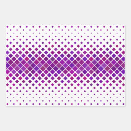 Paarse magenta diamanten ontwerp inpakpapier vel