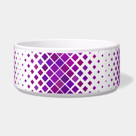 Paarse magenta diamanten ontwerp voerbakje