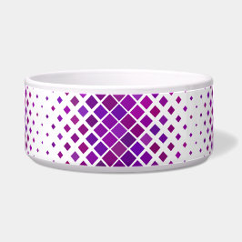 Paarse magenta diamanten ontwerp voerbakje